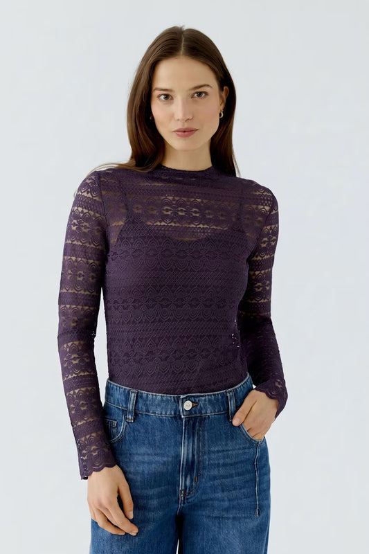 Oui Long-sleeved shirt - mysterioso