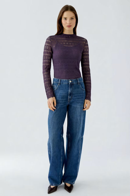Oui Long-sleeved shirt - mysterioso