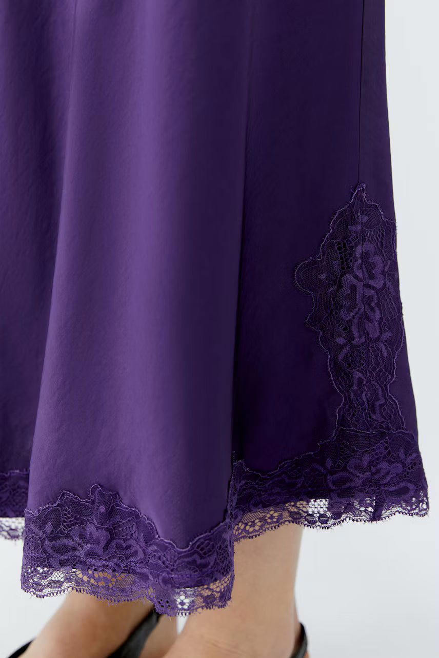 Oui Satin Skirt