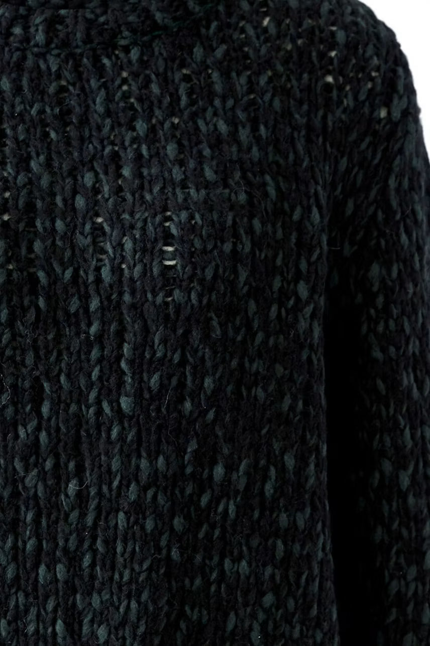 Oui Pullover Black-Green