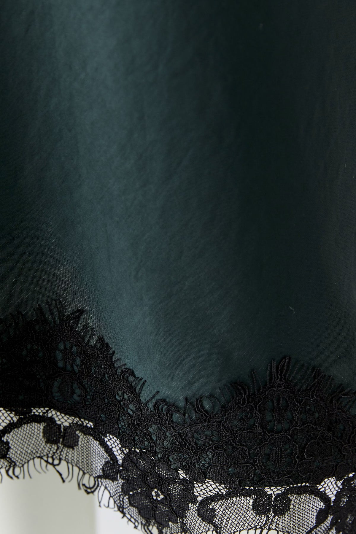 Oui Satin skirt - scarab
