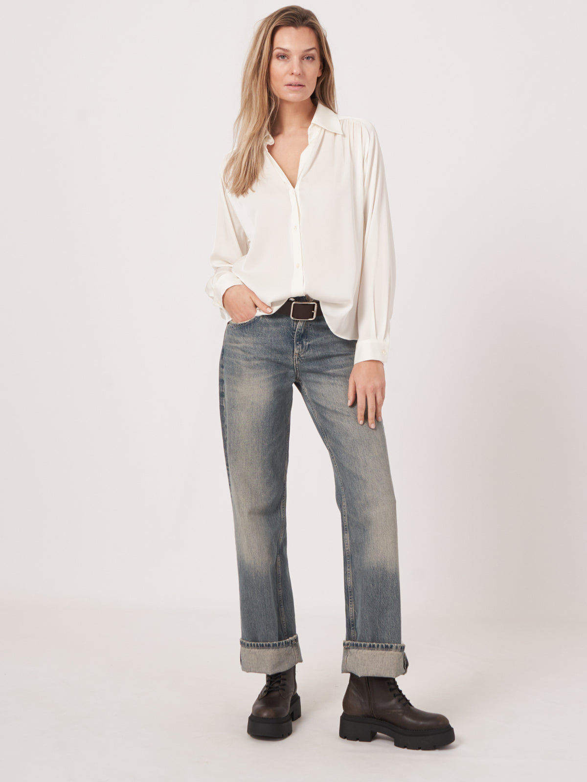 Repeat Cashmere Silk Blouse