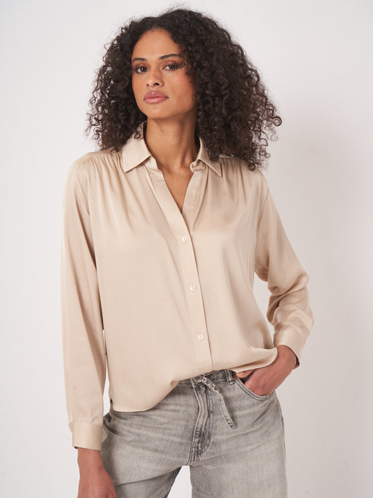 Repeat Cashmere Silk Blouse