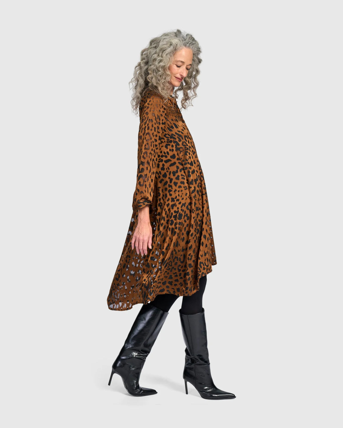Alembika Raja Wonderful Dress, Cognac Leopard